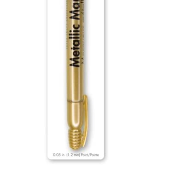 Gold Metallic Permanent Marker 1.2 mm, 0.05"
Fine Tip - Picture 5 of 6
